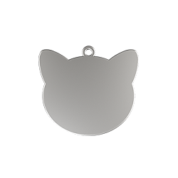 Graverad namnbricka katt